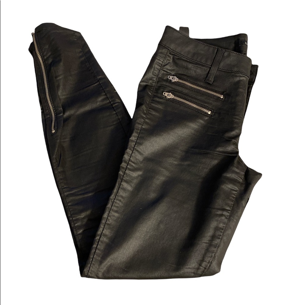 Bebe Black Faux Leather Pants